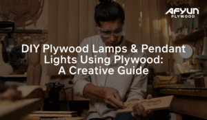 DIY plywood lamps using plywood