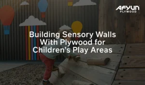 building sensory walls with plywood