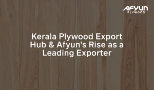 Global Plywood Exporter- Afyun